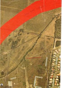 Aerial photo of area. before revegetation